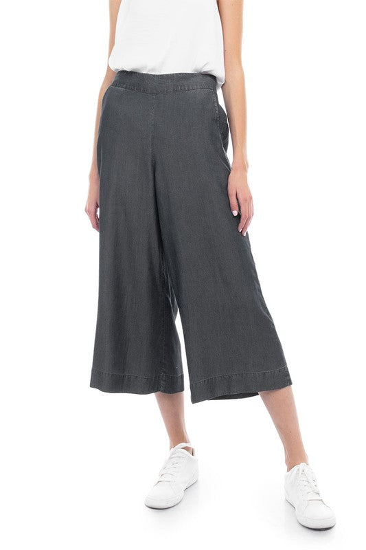Cropped culotte pant