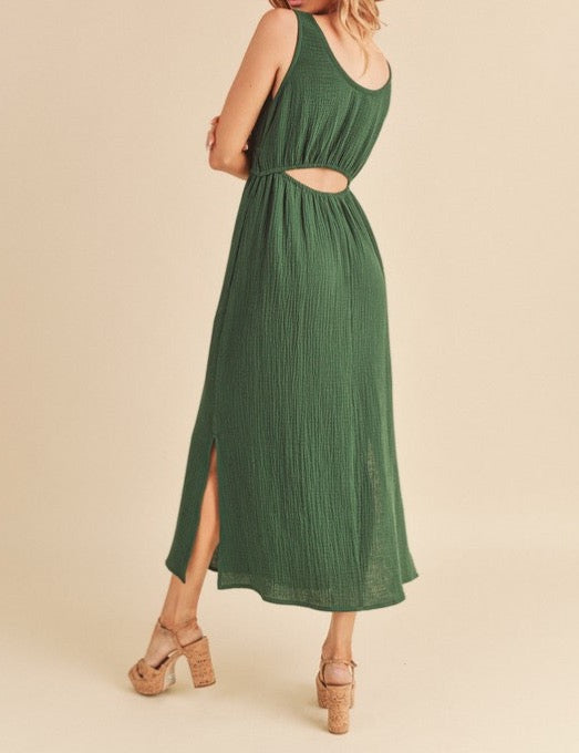 Green with envy midi dress