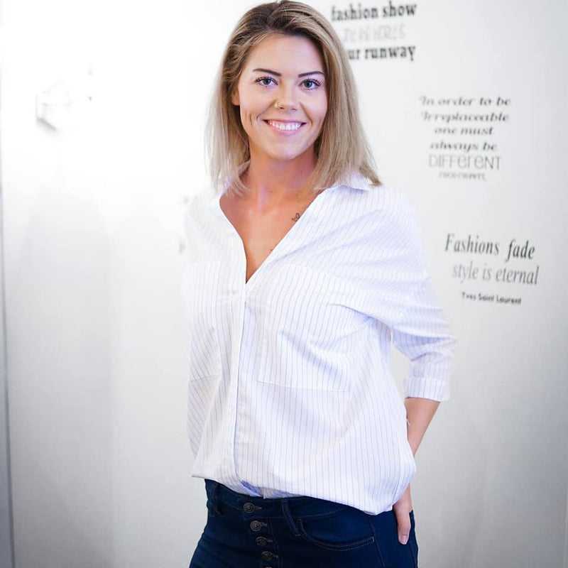 Nothing says SPRING than a crisp white button down ...