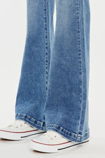 high rise wide leg flare