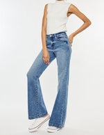 high rise wide leg flare