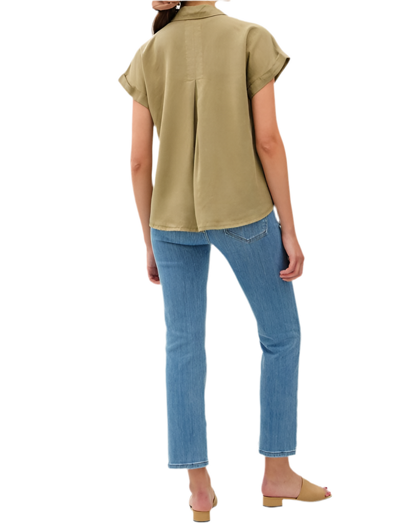 Miss Martini Tencel Button Down