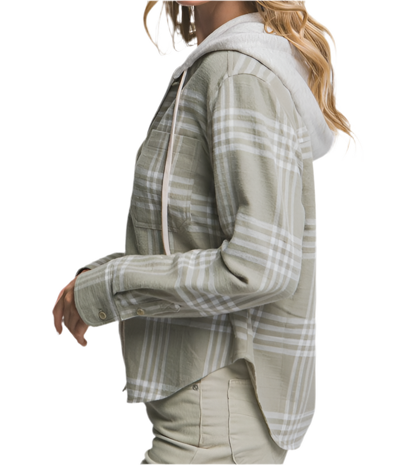 Sagewood Plaid Hoodie