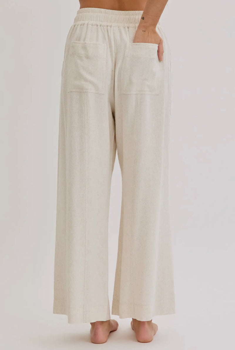 Linen breeze tie pants