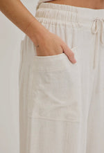 Linen breeze tie pants