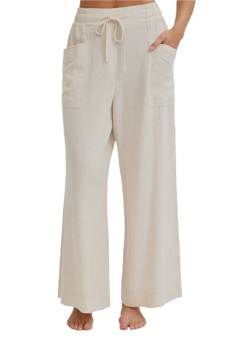 Linen breeze tie pants