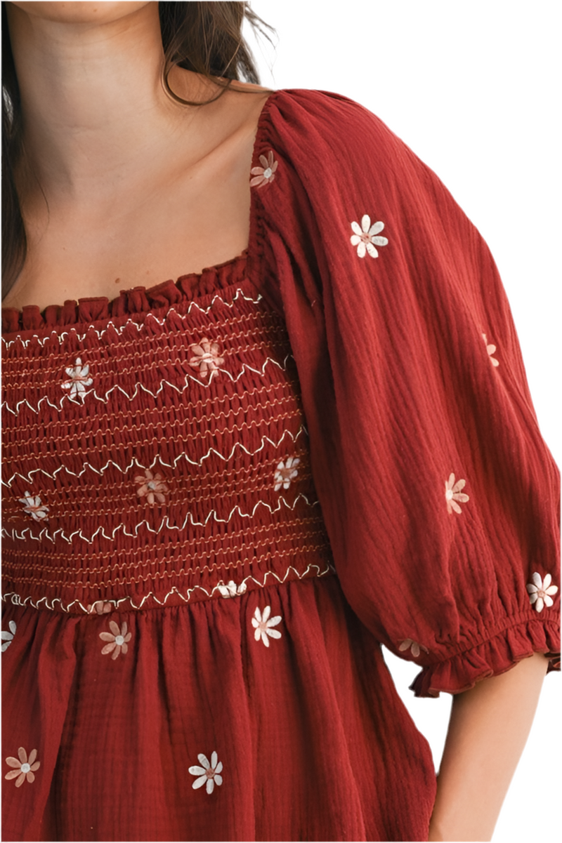 Cranberry Garden Blouse