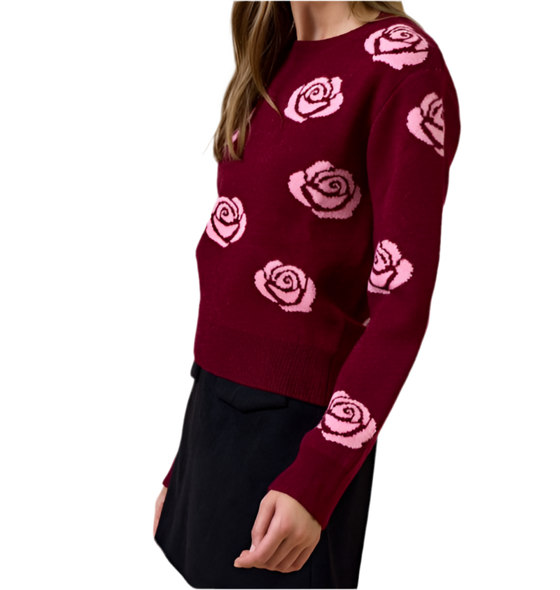 Fall Roses sweater