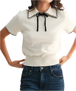 Classic Contrast Polo Sweater