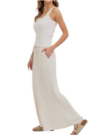 Linen Pullover Maxi Skirt