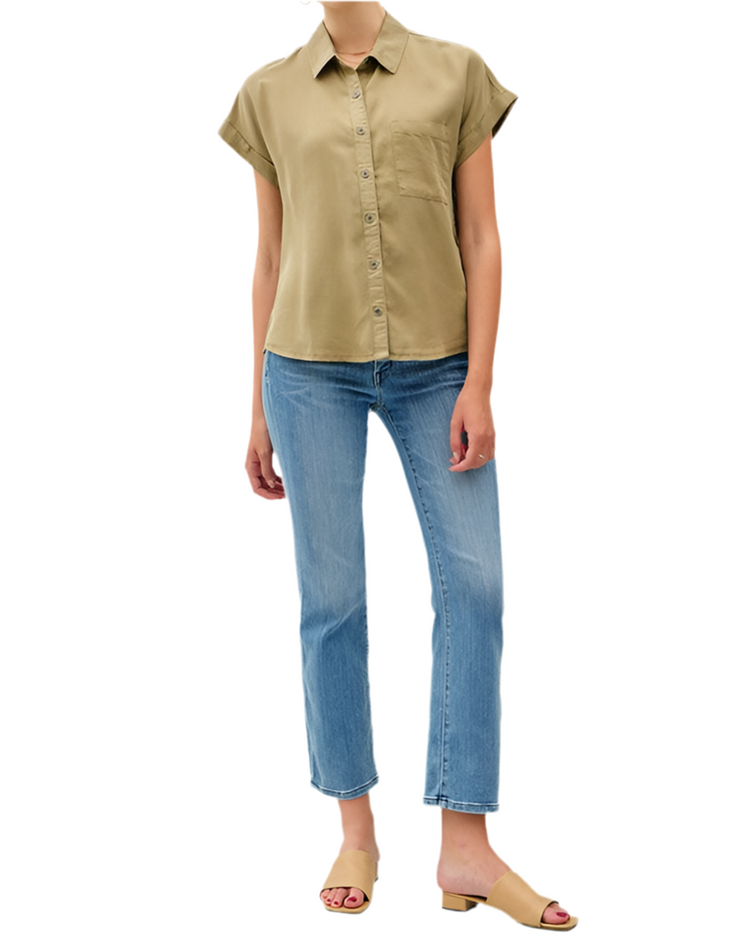 Miss Martini Tencel Button Down