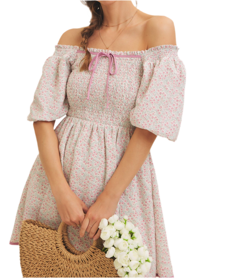 Garden stroll mini dress