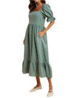 Willow Breeze Midi Dress