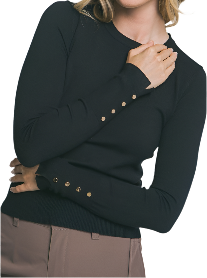London Girl Knit Black