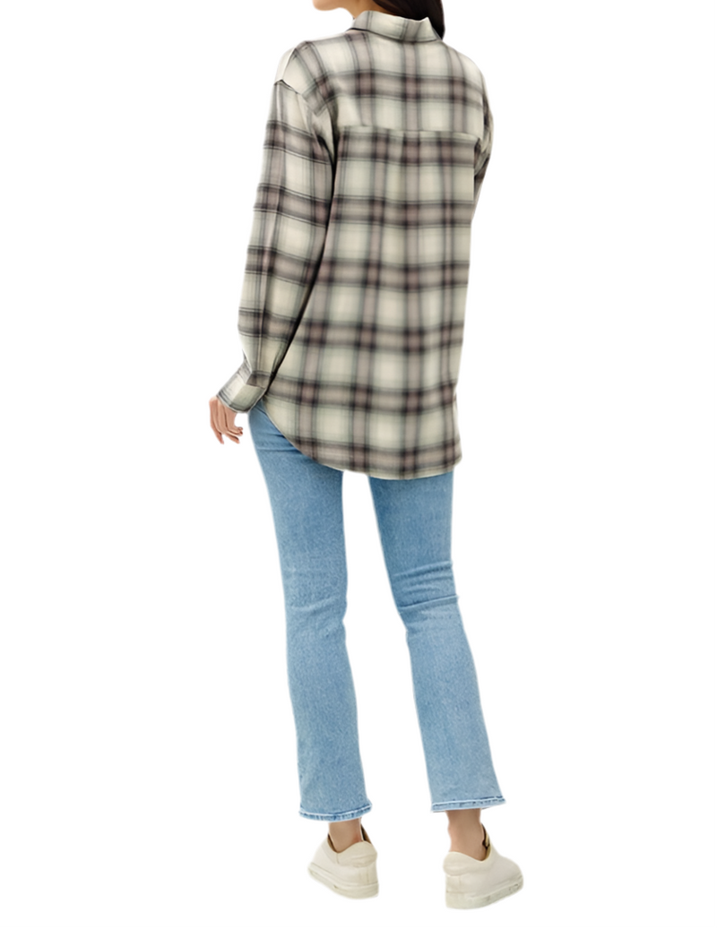 Cool Mornings Plaid Top