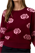 Fall Roses sweater