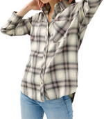 Cool Mornings Plaid Top