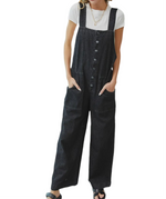 Easy Comfort Black Overalls