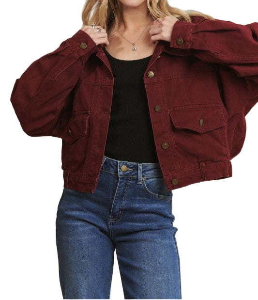 The Jaxi jacket in Wine