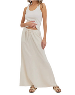 Linen Pullover Maxi Skirt