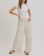 Linen breeze tie pants