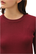 Raspberry Knit Sweater
