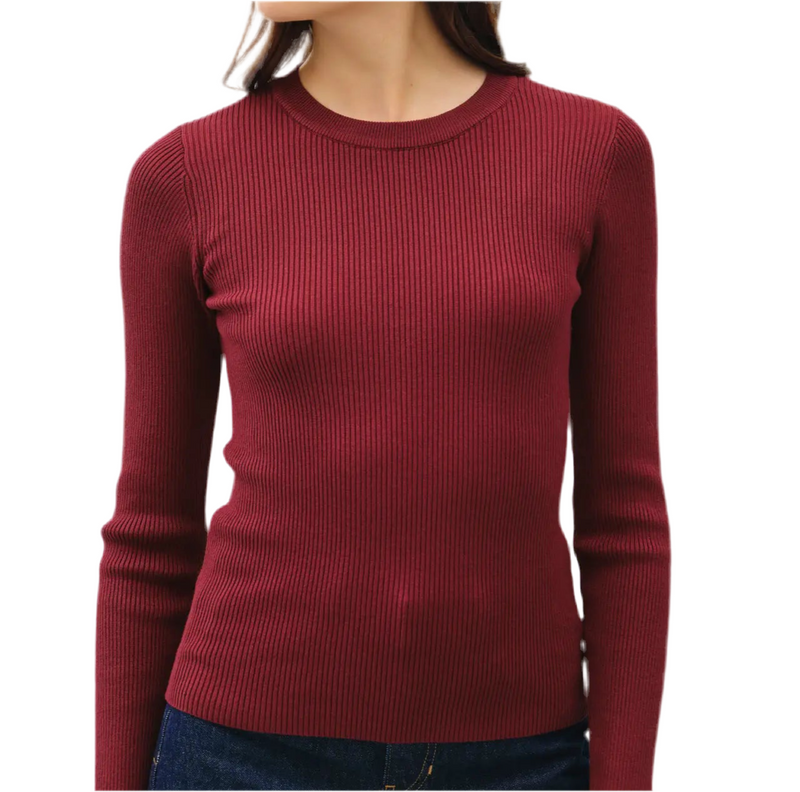 Raspberry Knit Sweater