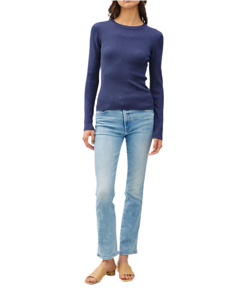 Sophisticated Navy Knit Sweater