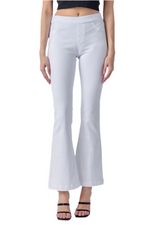 Pull-On White Jeans