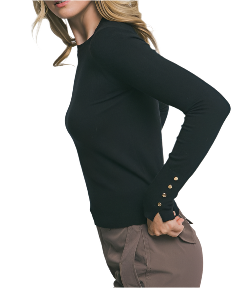 London Girl Knit Black