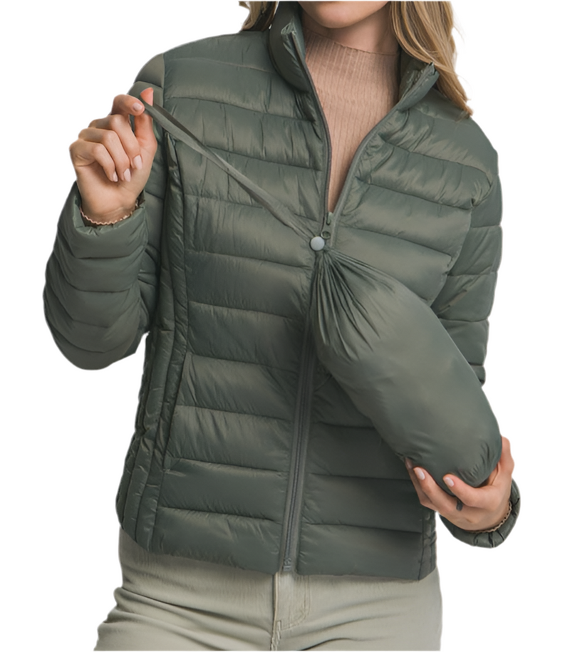Enchanted Evergreen Puffer Jacket