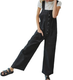 Easy Comfort Black Overalls