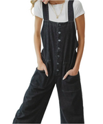 Easy Comfort Black Overalls
