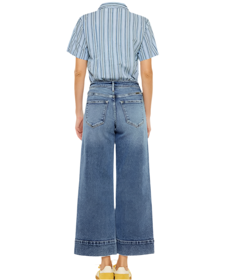 Skyline Crop Wide Leg Jeans