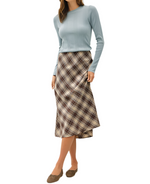 Irish Plaid Midi Skirt