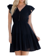 Midnight Flutter Dress