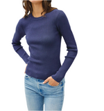 Sophisticated Navy Knit Sweater