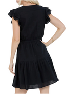 Midnight Flutter Dress