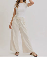 Linen breeze tie pants