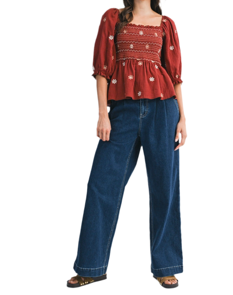 Cranberry Garden Blouse