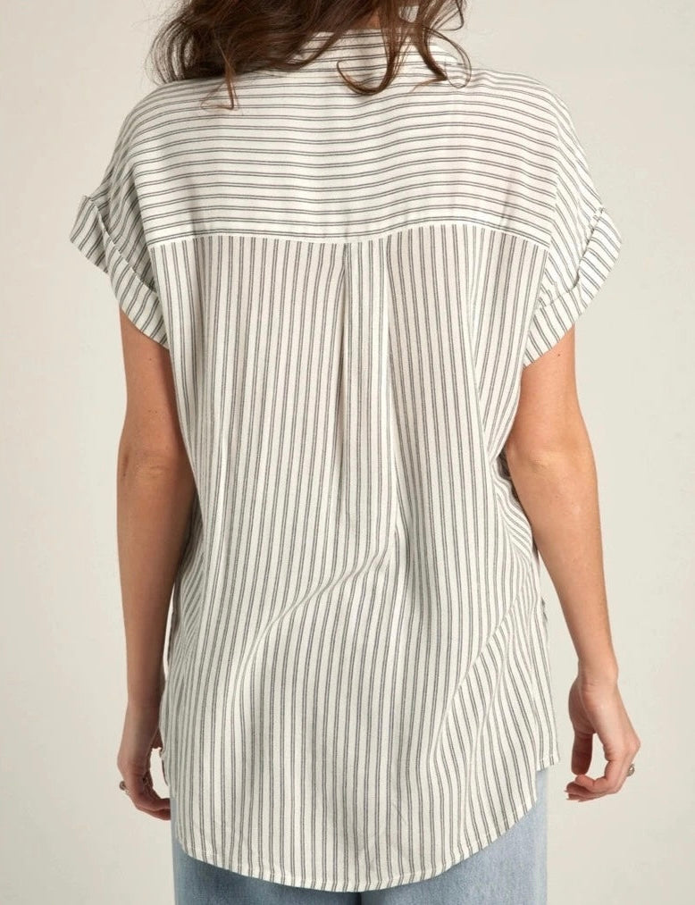 Relaxed striped top