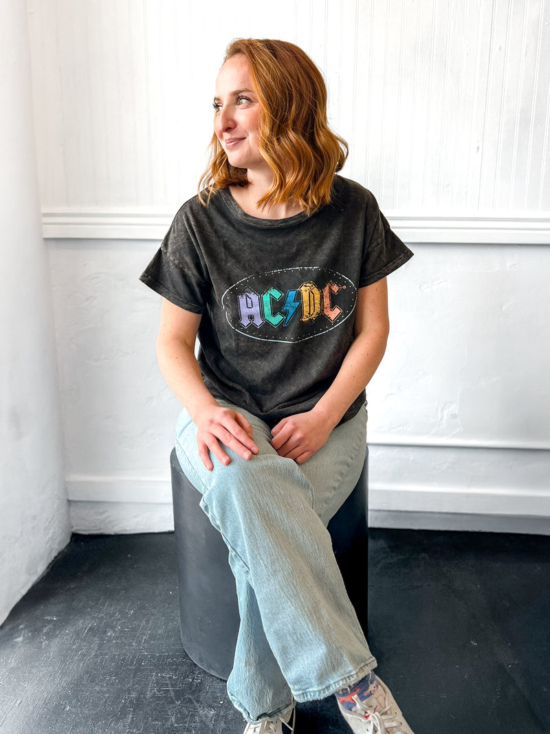 AC/DC multi-color graphic tee