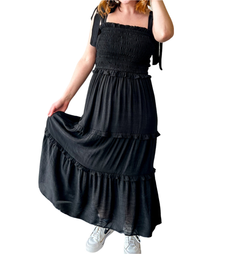 Second nature midi dress- Black