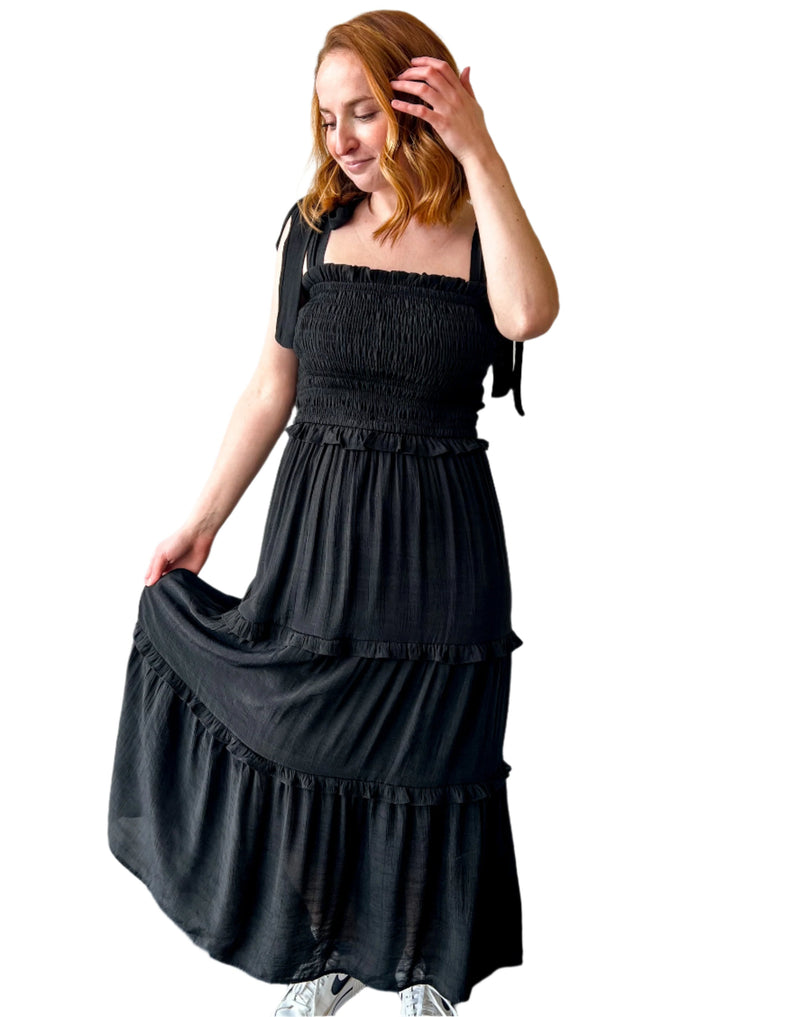 Second nature midi dress- Black