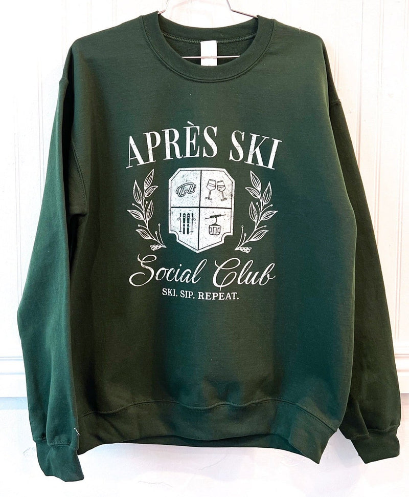 Apres ski social club graphic sweatshirt