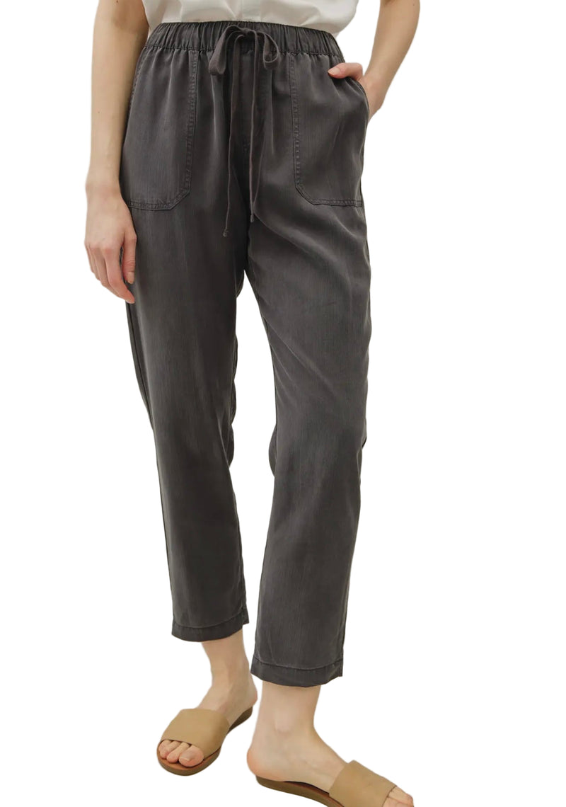 Tapered tencel pull on pants
