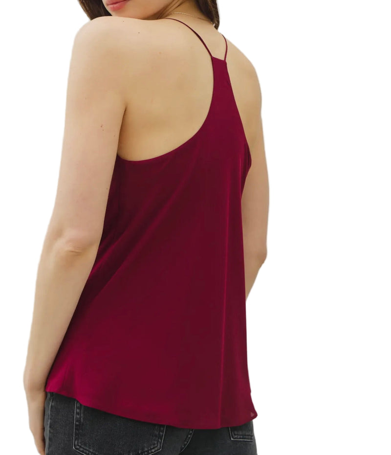 Racerbabe flirty top wine
