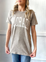 Acid wash Colorado tee