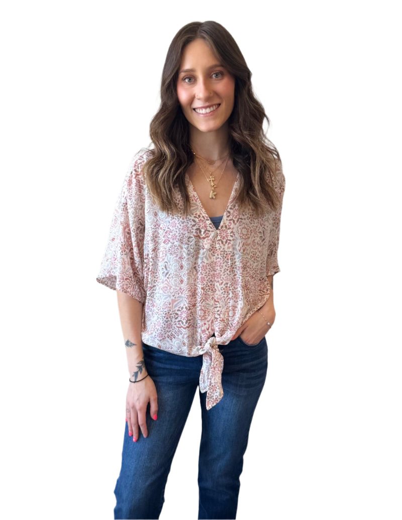 Wildflower haze kimono top