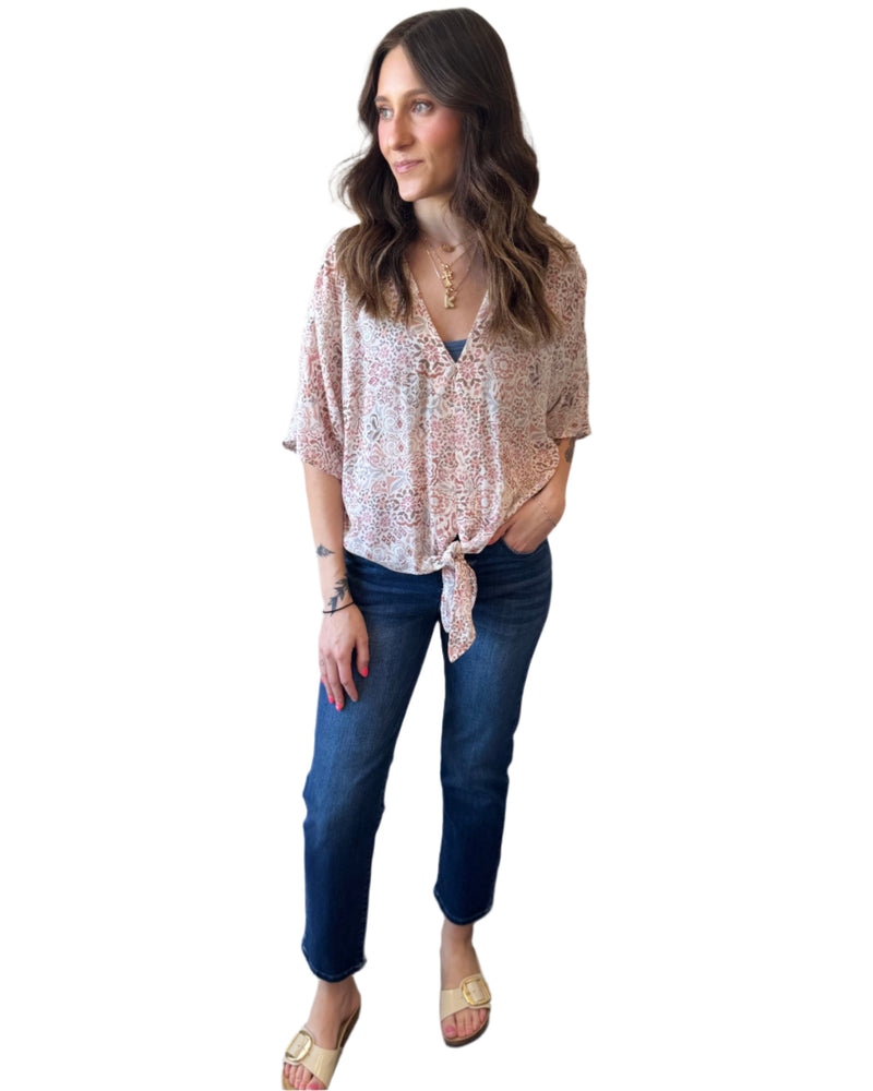 Wildflower haze kimono top